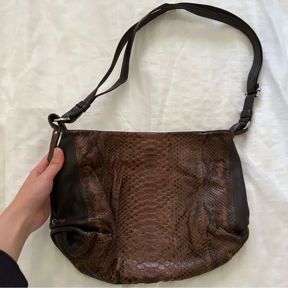 Bruno Rossi vintage designer genuine leather shoulder bag (RARE)